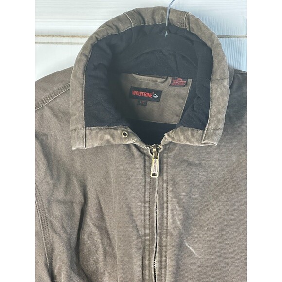 Wolverine Workwear Canvas Jacket Mens Large Y2K Distressed Durable Grunge Skater - Picture 5 of 16